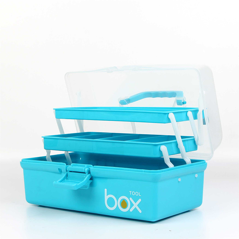 Large Three-Layer Medicine Box Household First-Aid Kit Plastic Storage Box Children&#039;s Art Toolbox Multi-Layer 2230