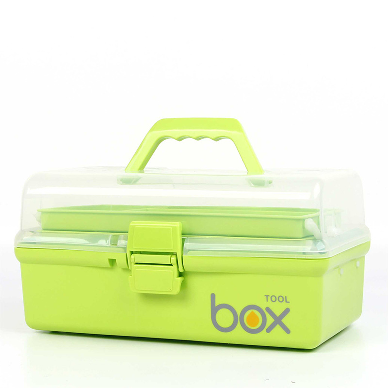 Large Three-Layer Medicine Box Household First-Aid Kit Plastic Storage Box Children&#039;s Art Toolbox Multi-Layer 2230