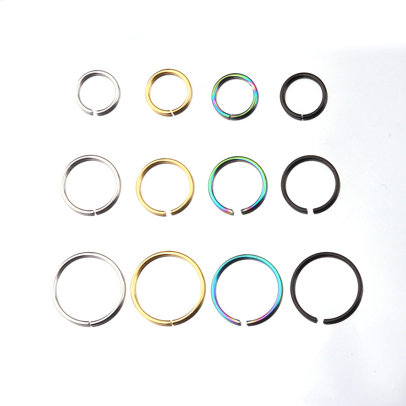 New 316L Stainless Steel Ring Otica Puncture Earrings Multifunctional Nasal Septum Lip Ring Cross-Border E-Commerce Foreign Trade Supply