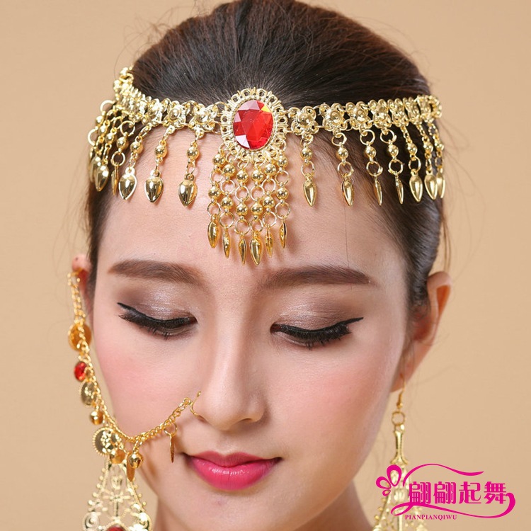 Special Offer Dance Performance Ornament Indian Dance Accessories Belly Dance Nasal Splint Nose Ring Ethnic Gem Nose Chain Tag Chain