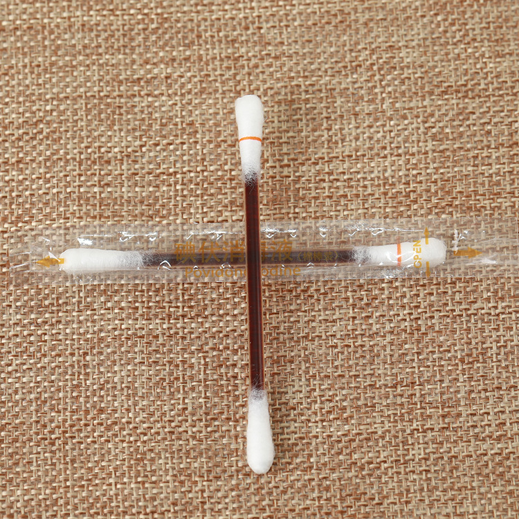 Povidone Cotton Swab Liquid Cotton Swab Iodophor Cotton Swab Convenient Iodine Cotton Swab First Aid Kits Alcohol Cotton Swab Alcohol Hygiene