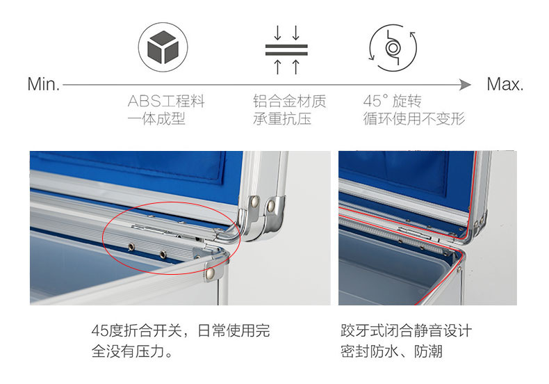Aluminum Alloy Family Emergency First Aid Medicine Box Household Portable First-Aid Kit Set Drug Storage Metal Small Medicine Box