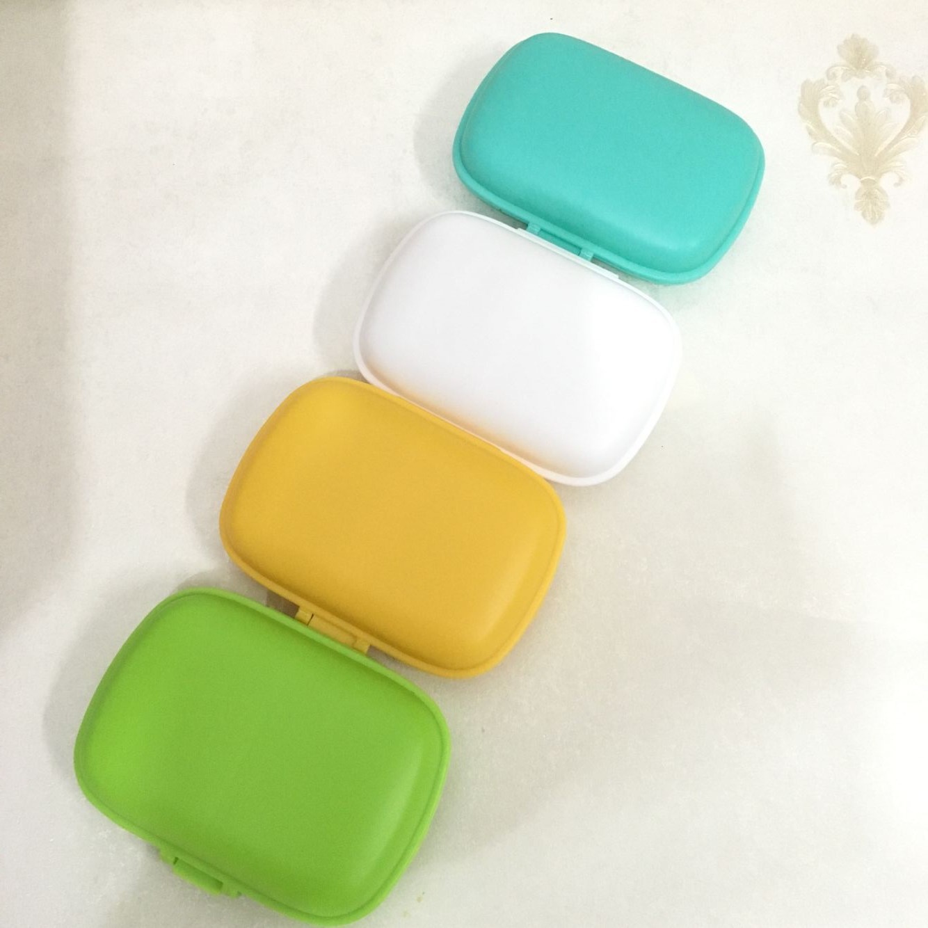 8-Grid Double-Layer Seal Ring Solid Color Medicine Box Portable Sorting Drug Storage Box Mini Take It with You Medicine Box 8-Grid Double-Layer Seal Ring Solid Color Medicine Box Portable Sorting Drug Storage Box Mini Take It with You Medicine Box