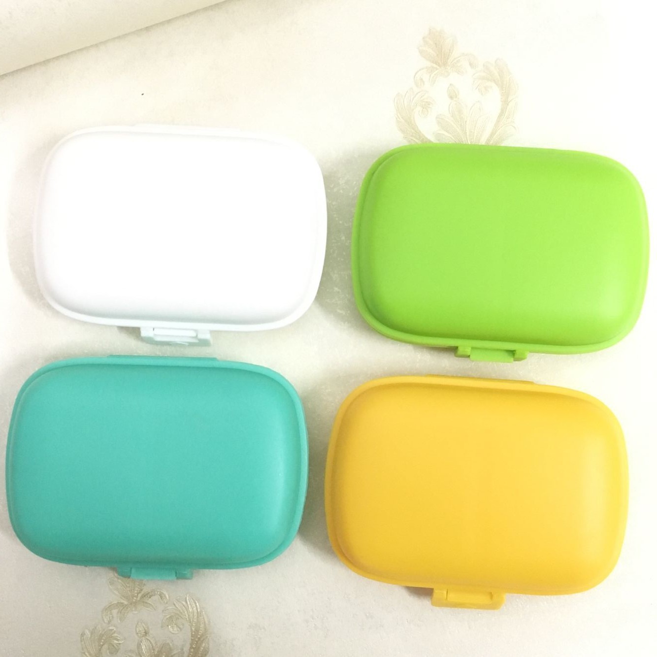 8-Grid Double-Layer Seal Ring Solid Color Medicine Box Portable Sorting Drug Storage Box Mini Take It with You Medicine Box 8-Grid Double-Layer Seal Ring Solid Color Medicine Box Portable Sorting Drug Storage Box Mini Take It with You Medicine Box