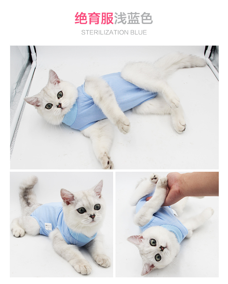 Cat Surgical Clothing Female Cat Sterilization Clothing Weaning Clothing Postoperative Clothing Anti-Licking Summer Cat Surgical Clothing Female Cat Sterilization Clothing Weaning Clothing Postoperative Clothing Anti-Licking Summer