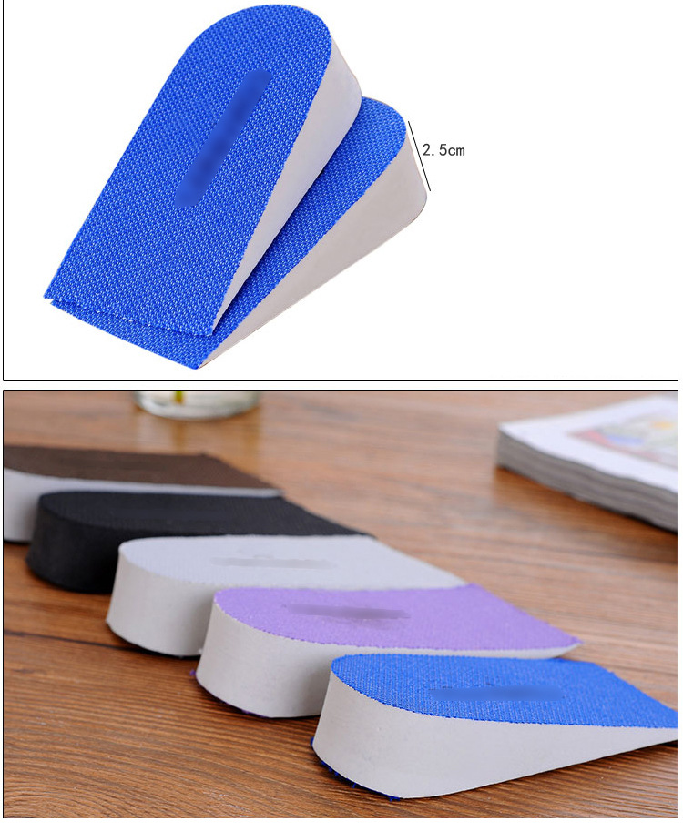 Inner Heightening Shoe Pad Men's and Women's Height Increasing Insole Invisible Sports Comfort Heightening Insole Foam Half Insole Heel Pad Inner Heightening Shoe Pad Men's and Women's Height Increasing Insole Invisible Sports Comfort Heightening Insole Foam Half Insole Heel Pad