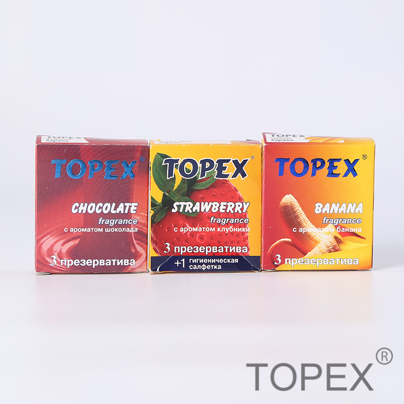 Ultra-Thin Delay Condom Lasting Series Sexy Anti-Premature Ejaculation Men&#039;s Condom Chocolate Banana Strawberry Fragrance