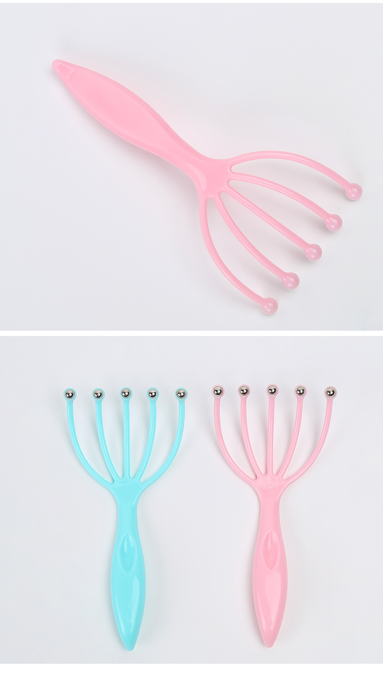 Manual Head Scratching Device Five-Claw Ball Head Massager Scalp Massage Tingler Useful Tool for Pressure Reduction Octopus Massage Tingler Manual Head Scratching Device Five-Claw Ball Head Massager Scalp Massage Tingler Useful Tool for Pressure Reduction Octopus Massage Tingler