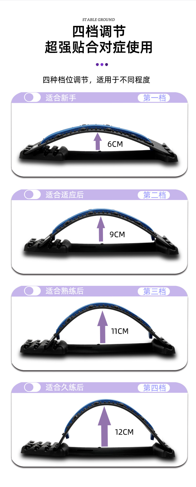 Waist Plate Lumbar Disc Waist Prominent Lumbar Spine Correction Waist Massage Soothing Device Household Acupuncture Lumbar Vertebra Retractor