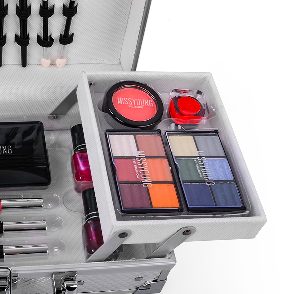 Foreign Trade Popular Style Cosmetics Set Makeup Set Lip Gloss Eye Shadow Blush Nail Polish Combination Set Cosmetic Case Foreign Trade Popular Style Cosmetics Set Makeup Set Lip Gloss Eye Shadow Blush Nail Polish Combination Set Cosmetic Case