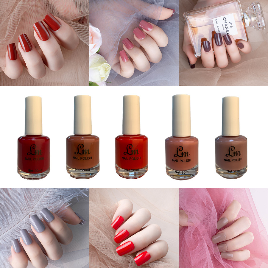 Cross-Border Oily Nail Polish Long-Lasting Baking-Free Nail Art Non-Peeling Quick-Drying Factory Direct Sales Nail Polish Set