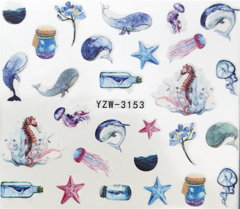 AliExpress Nail Sticker Nail Sticker Watermark Nail Sticker Nail Decal YZW3117-3162