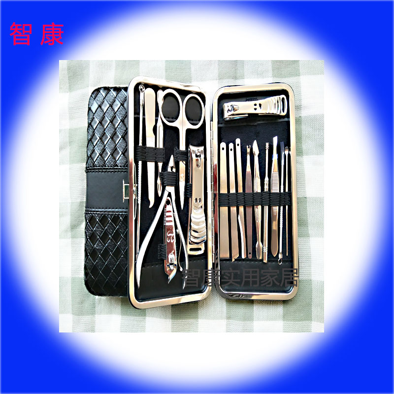 The Spot factory direct shot zhikang stainless steel 17 pieces of high - quality nail scissors set nail tools wholesale hot style batch