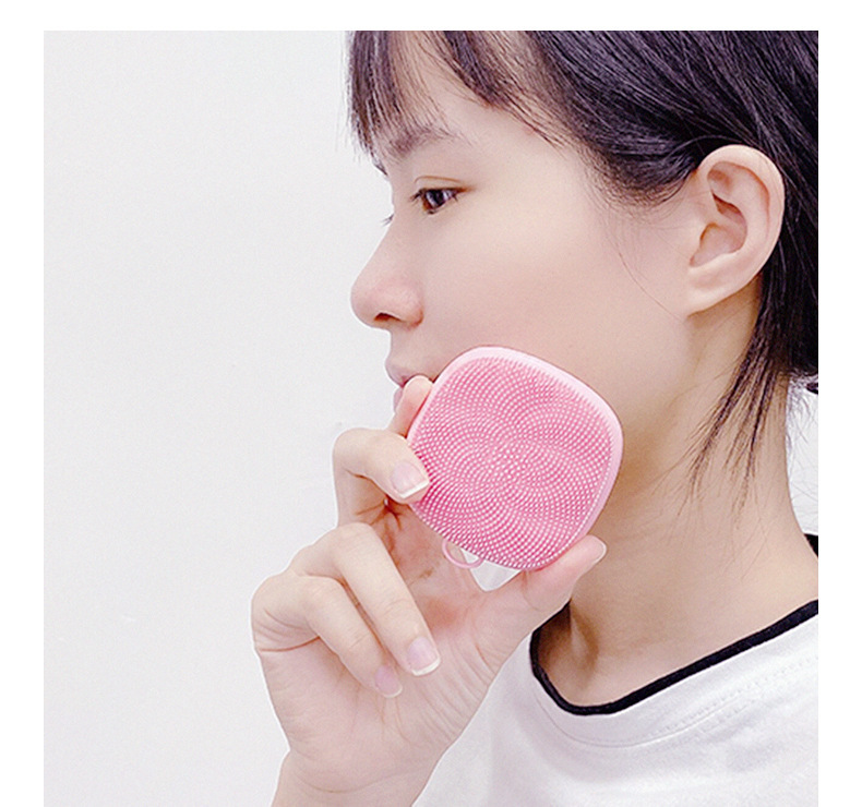 Silicone Face Cleansing Brush Cleaning Brush Super Soft Water Drop Facial Brush round Blackhead Cleaning Brush Set Factory Direct Sales