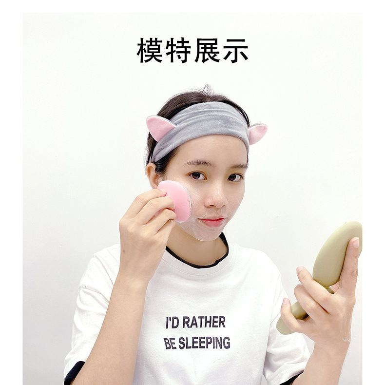 Silicone Face Cleansing Brush Cleaning Brush Super Soft Water Drop Facial Brush round Blackhead Cleaning Brush Set Factory Direct Sales