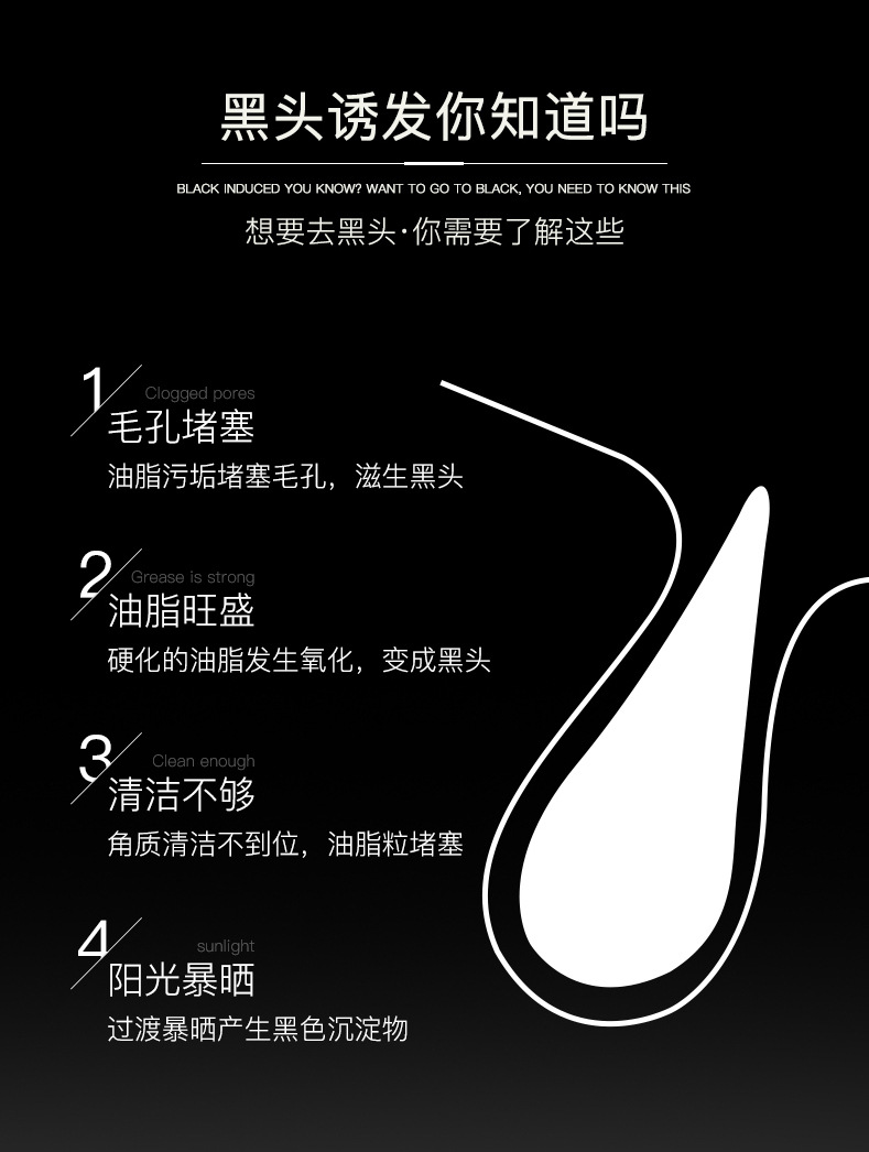 Li Fusha Bamboo Charcoal Removing Blackhead Cream 60G Tearing Nasal Mask Oil Control and Water Supplement Deep Cleansing Acne Removing Mask