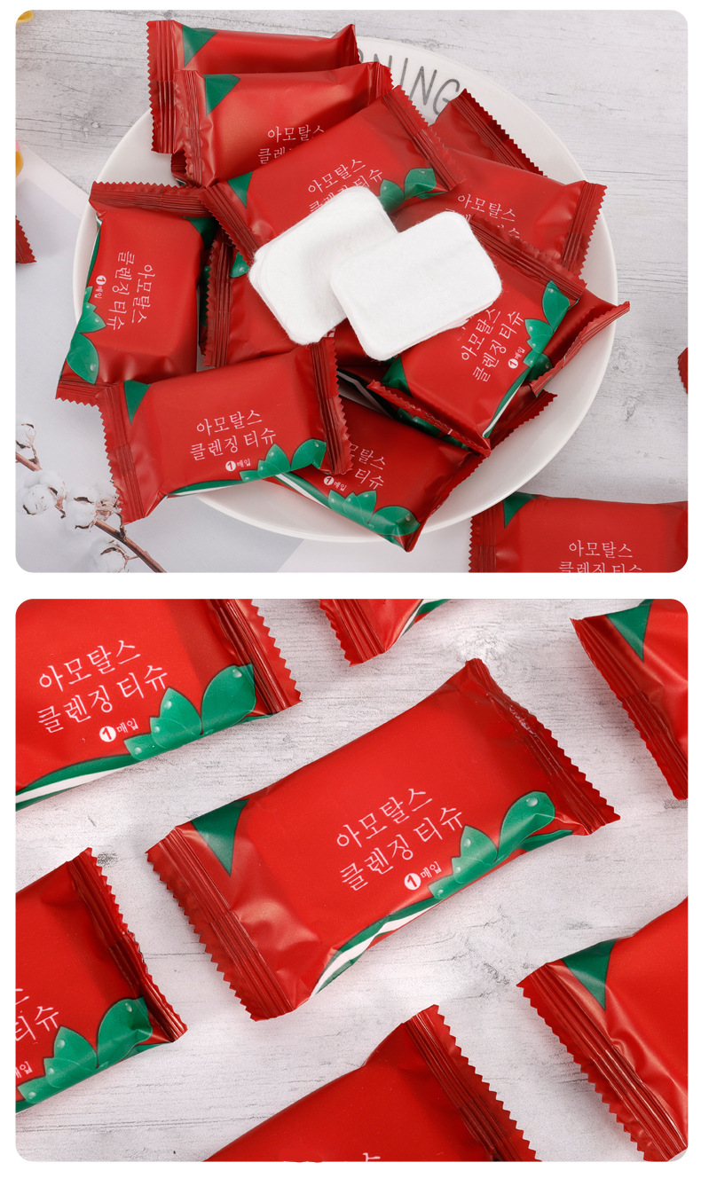 New Compressed Towel Disposable Portable Makeup Facial Wipe Candy Thickened Pure Cotton Face Cleansing Face Cloth Wholesale