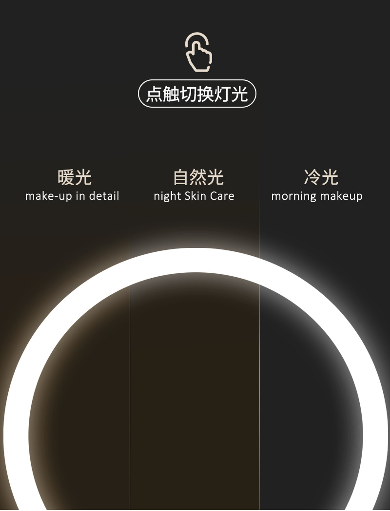 Led cosmetic mirror with lamp beauty makeup removing desktop dresser female folding web celebrity students portable small mirror Led cosmetic mirror with lamp beauty makeup removing desktop dresser female folding web celebrity students portable small mirror