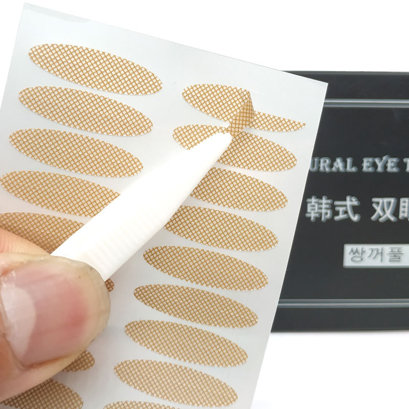 Lace Double Eyelid Stickers Olive Mesh Naturally Invisible Traceless Ventilation Skin Color Long-Lasting Double-Sided TikTok Same Style Wide Lace Double Eyelid Stickers Olive Mesh Naturally Invisible Traceless Ventilation Skin Color Long-Lasting Double-Sided TikTok Same Style Wide