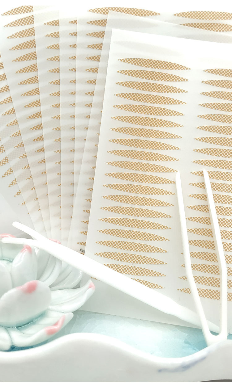Lace Double Eyelid Stickers Olive Mesh Naturally Invisible Traceless Ventilation Skin Color Long-Lasting Double-Sided TikTok Same Style Wide Lace Double Eyelid Stickers Olive Mesh Naturally Invisible Traceless Ventilation Skin Color Long-Lasting Double-Sided TikTok Same Style Wide