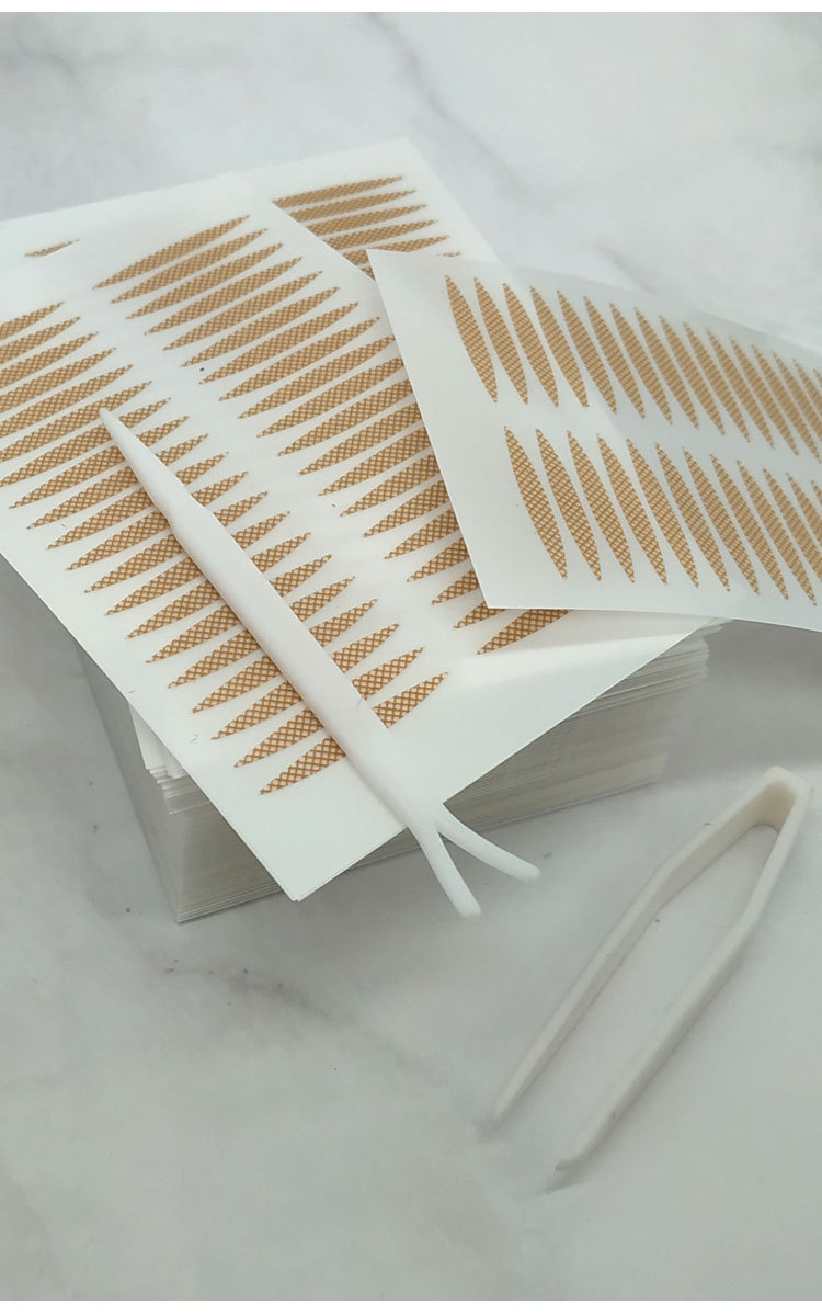 Lace Double Eyelid Stickers Olive Mesh Naturally Invisible Traceless Ventilation Skin Color Long-Lasting Double-Sided TikTok Same Style Wide Lace Double Eyelid Stickers Olive Mesh Naturally Invisible Traceless Ventilation Skin Color Long-Lasting Double-Sided TikTok Same Style Wide