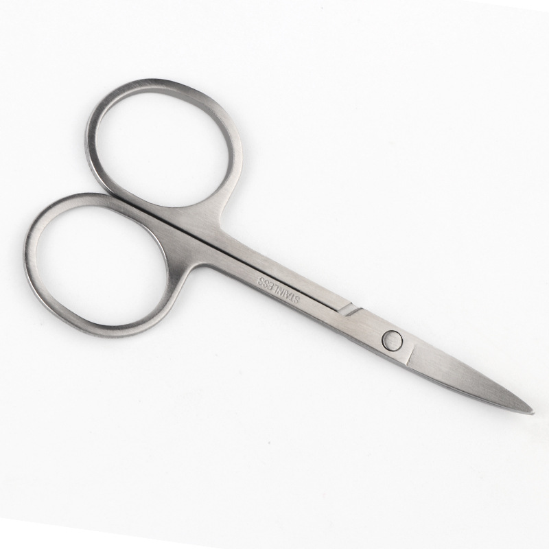 Eyebrow Scissors 2.0 Sanding Stainless Steel A- Type Scissors Elbow Small Scissors Eyebrow Trimming A- Type Scissors Scissors Double Eyelid Stickers Scissors Wholesale