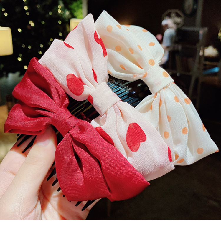 Hair Comb Barrettes Headwear Children's Hairpin Girls' Clip Non-Slip Bow Bangs Comb Broken Hair Accessories Korean Style Hair Comb Barrettes Headwear Children's Hairpin Girls' Clip Non-Slip Bow Bangs Comb Broken Hair Accessories Korean Style