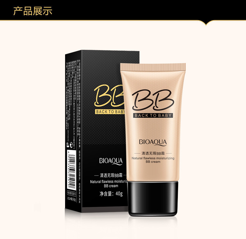 Bioaqua Flawless BB Cream Concealer Repair Liquid Foundation Cushion BB Cream BB Cream Moisturizing Light Natural Nude Makeup Water Cream Bioaqua Flawless BB Cream Concealer Repair Liquid Foundation Cushion BB Cream BB Cream Moisturizing Light Natural Nude Makeup Water Cream