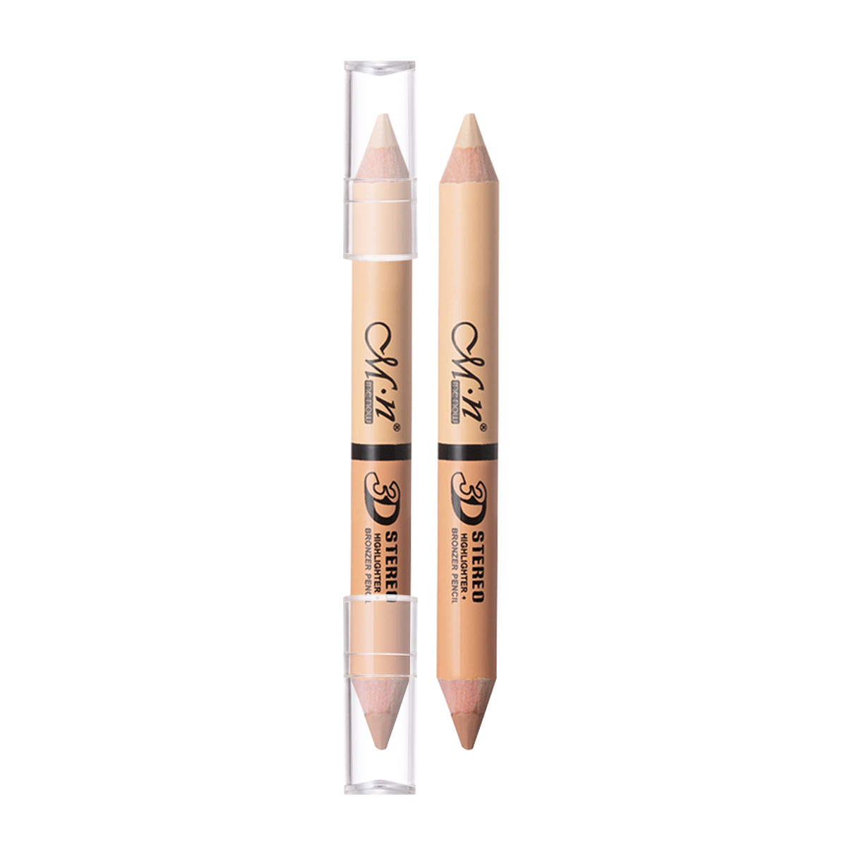 Cross-Border Makeup Menow Miele Double-Headed Repair Highlight Concealer Pen Affordable Student Female Brightening Eye Eye Shadow Pen