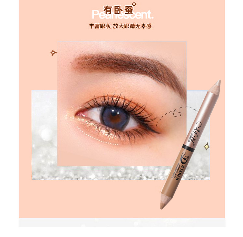 Cross-Border Makeup Menow Miele Double-Headed Repair Highlight Concealer Pen Affordable Student Female Brightening Eye Eye Shadow Pen Cross-Border Makeup Menow Miele Double-Headed Repair Highlight Concealer Pen Affordable Student Female Brightening Eye Eye Shadow Pen