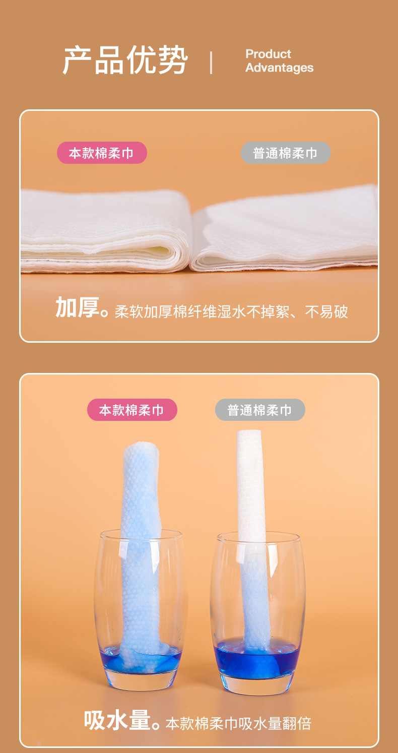 Removable Disposable Pure Cotton Face Washing Towel Cotton Pads Paper Cleaning Towel Wet and Dry Baby Facial Towel Makeup Remover 50 Pieces Removable Disposable Pure Cotton Face Washing Towel Cotton Pads Paper Cleaning Towel Wet and Dry Baby Facial Towel Makeup Remover 50 Pieces