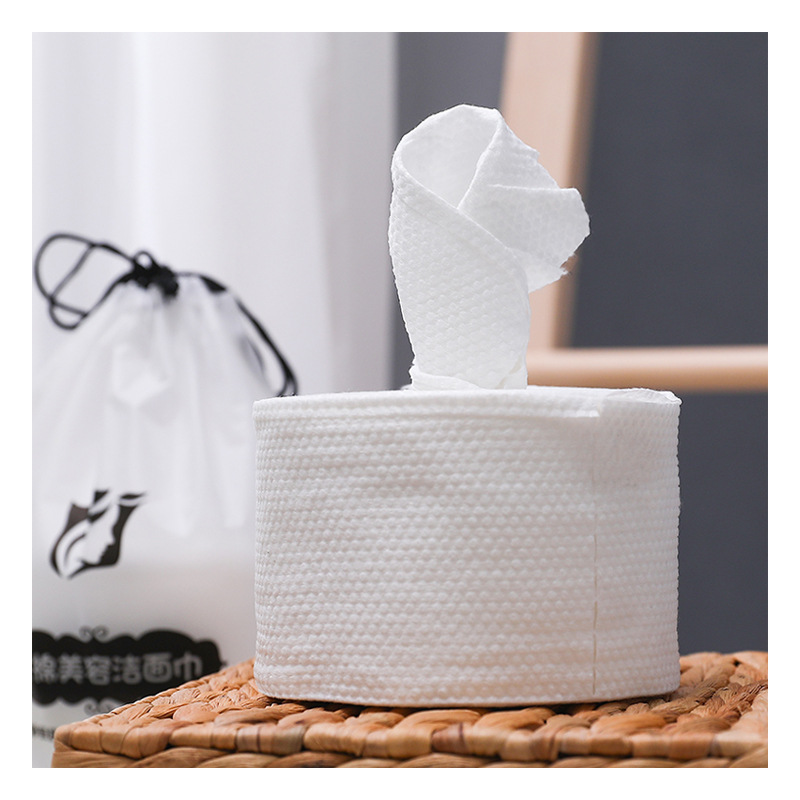 Face Cloth Disposable Cotton Pads Paper Thick Facial Tissue Pure Cotton Face Washing Towel Face Cloth Wet and Dry Pearl Pattern Cleaning Towel