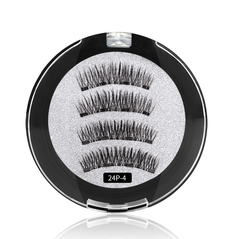 Magnet Eyelashes Four Magnetic Phase Suction Glue-Free Magnetic Eyelashes Cross-Border Magnetic Force 3D False Eyelashe Magnet Eyelashes Four Magnetic Phase Suction Glue-Free Magnetic Eyelashes Cross-Border Magnetic Force 3D False Eyelashe