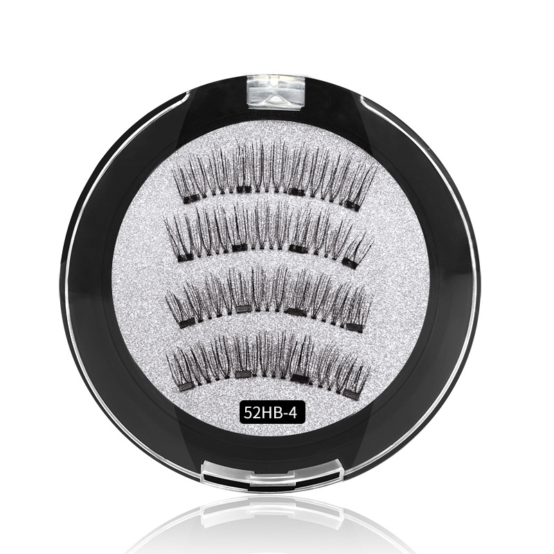 Magnet Eyelashes Four Magnetic Phase Suction Glue-Free Magnetic Eyelashes Cross-Border Magnetic Force 3D False Eyelashe Magnet Eyelashes Four Magnetic Phase Suction Glue-Free Magnetic Eyelashes Cross-Border Magnetic Force 3D False Eyelashe