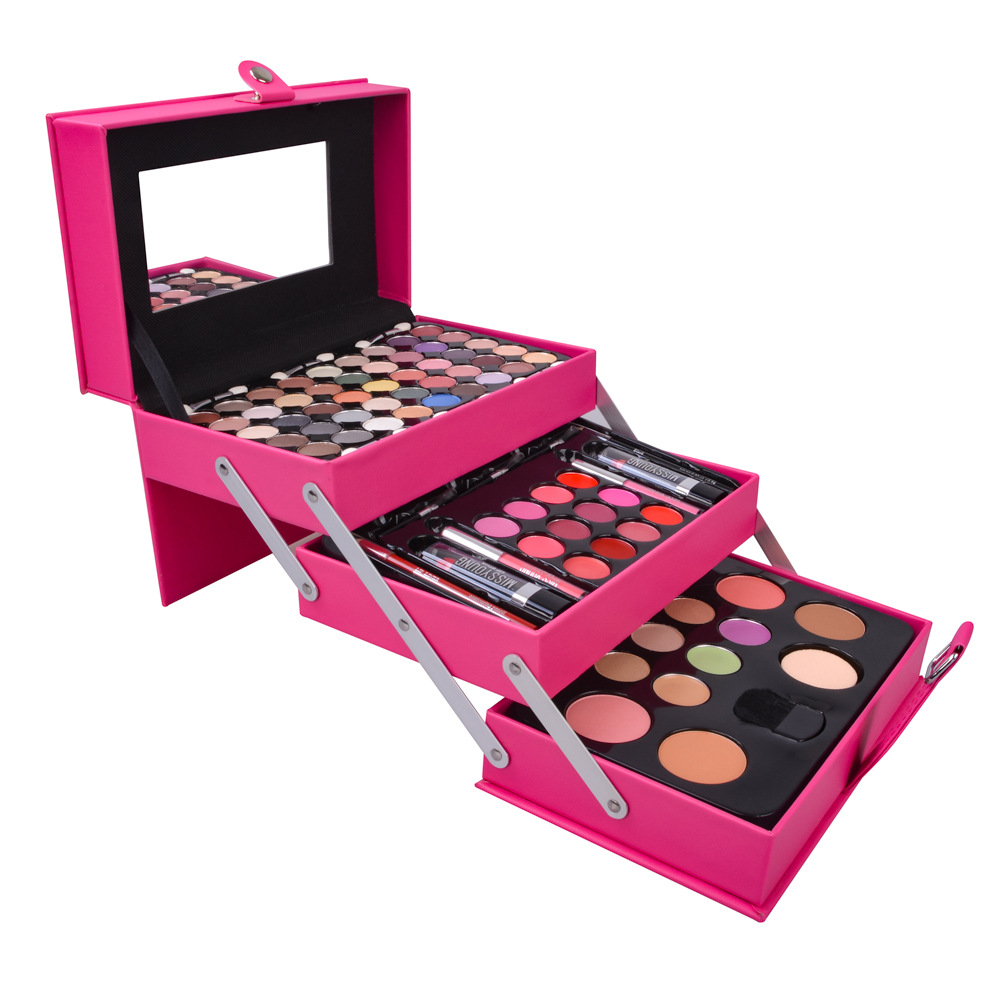 Foreign Trade Popular Style Cosmetics Set Makeup Set Eye Shadow Plate Lipstick Lip Gloss Combination Set Multi-Layer Cosmetic Case Foreign Trade Popular Style Cosmetics Set Makeup Set Eye Shadow Plate Lipstick Lip Gloss Combination Set Multi-Layer Cosmetic Case