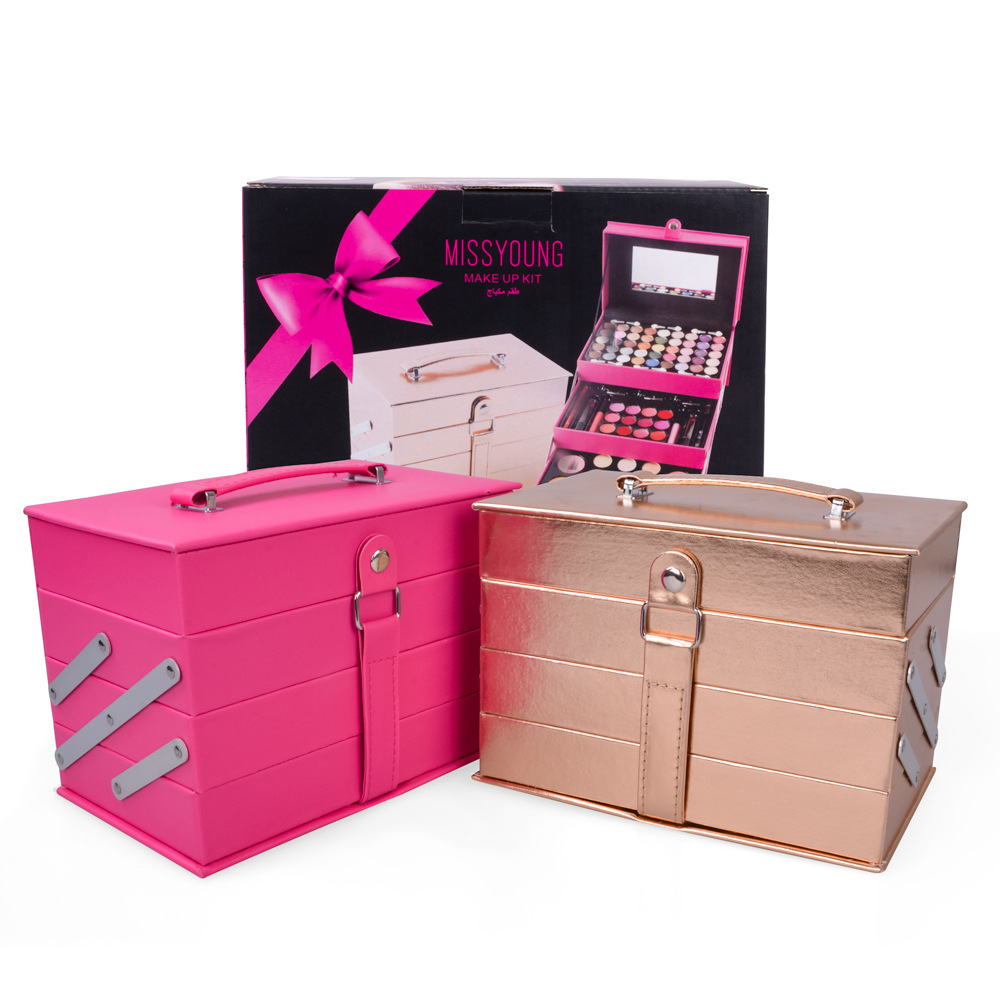 Foreign Trade Popular Style Cosmetics Set Makeup Set Eye Shadow Plate Lipstick Lip Gloss Combination Set Multi-Layer Cosmetic Case Foreign Trade Popular Style Cosmetics Set Makeup Set Eye Shadow Plate Lipstick Lip Gloss Combination Set Multi-Layer Cosmetic Case
