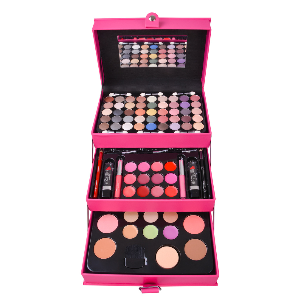 Foreign Trade Popular Style Cosmetics Set Makeup Set Eye Shadow Plate Lipstick Lip Gloss Combination Set Multi-Layer Cosmetic Case Foreign Trade Popular Style Cosmetics Set Makeup Set Eye Shadow Plate Lipstick Lip Gloss Combination Set Multi-Layer Cosmetic Case