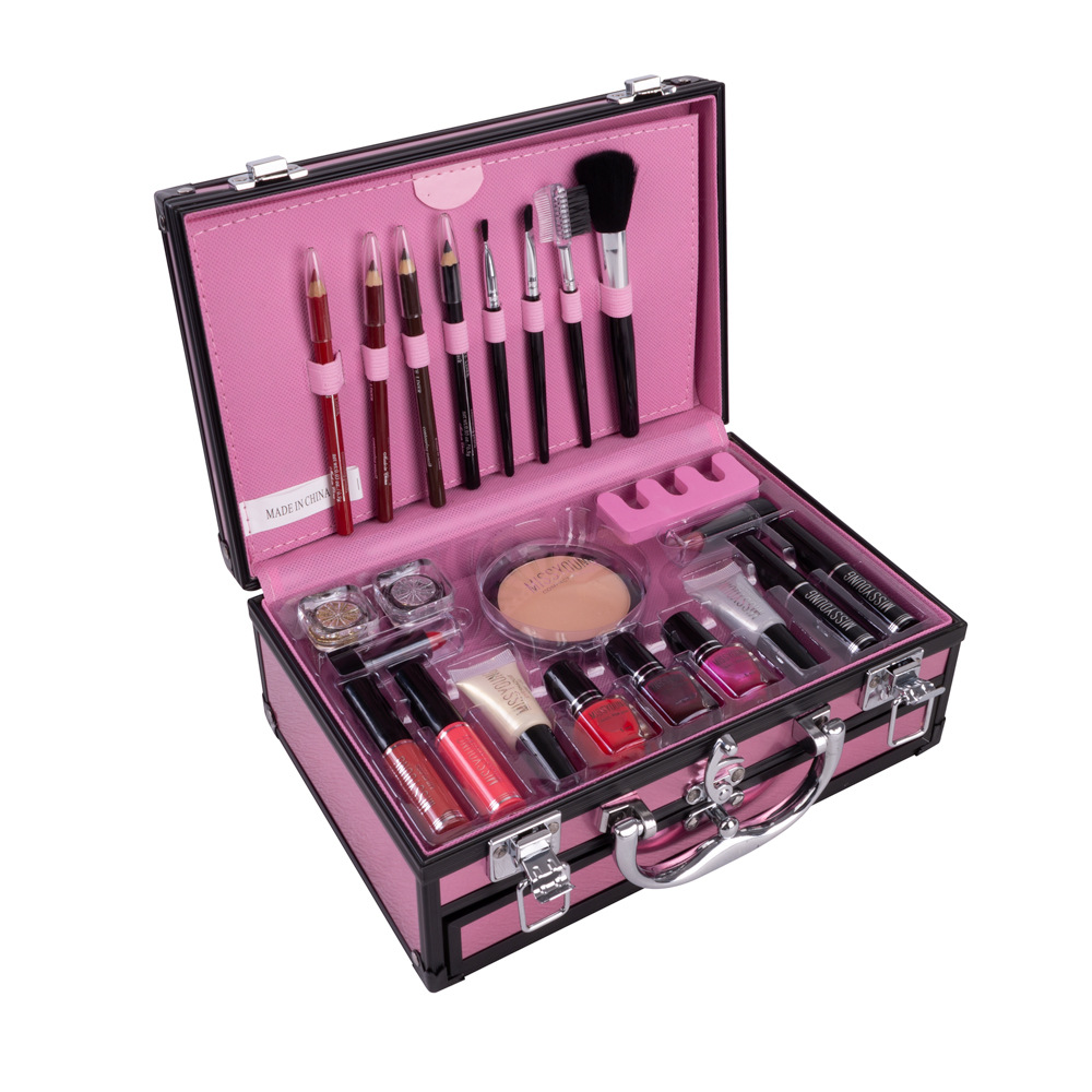 Foreign Trade Popular Style Makeup Artist Professional Makeup Set Cosmetics Set Eye Shadow Lipstick Manicure Mascara Combination Foreign Trade Popular Style Makeup Artist Professional Makeup Set Cosmetics Set Eye Shadow Lipstick Manicure Mascara Combination