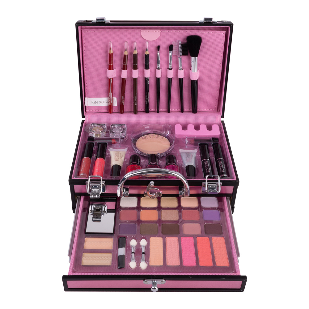 Foreign Trade Popular Style Makeup Artist Professional Makeup Set Cosmetics Set Eye Shadow Lipstick Manicure Mascara Combination Foreign Trade Popular Style Makeup Artist Professional Makeup Set Cosmetics Set Eye Shadow Lipstick Manicure Mascara Combination