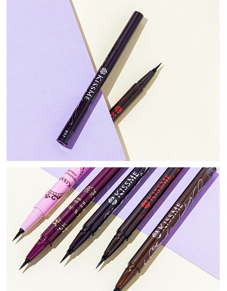 Japanese Kiss Me Liquid Eyeliner Extremely Fine 0.1mm Not Smudge Waterproof Sweat-Proof Female Novice Black Brown Tea Brown Japanese Kiss Me Liquid Eyeliner Extremely Fine 0.1mm Not Smudge Waterproof Sweat-Proof Female Novice Black Brown Tea Brown