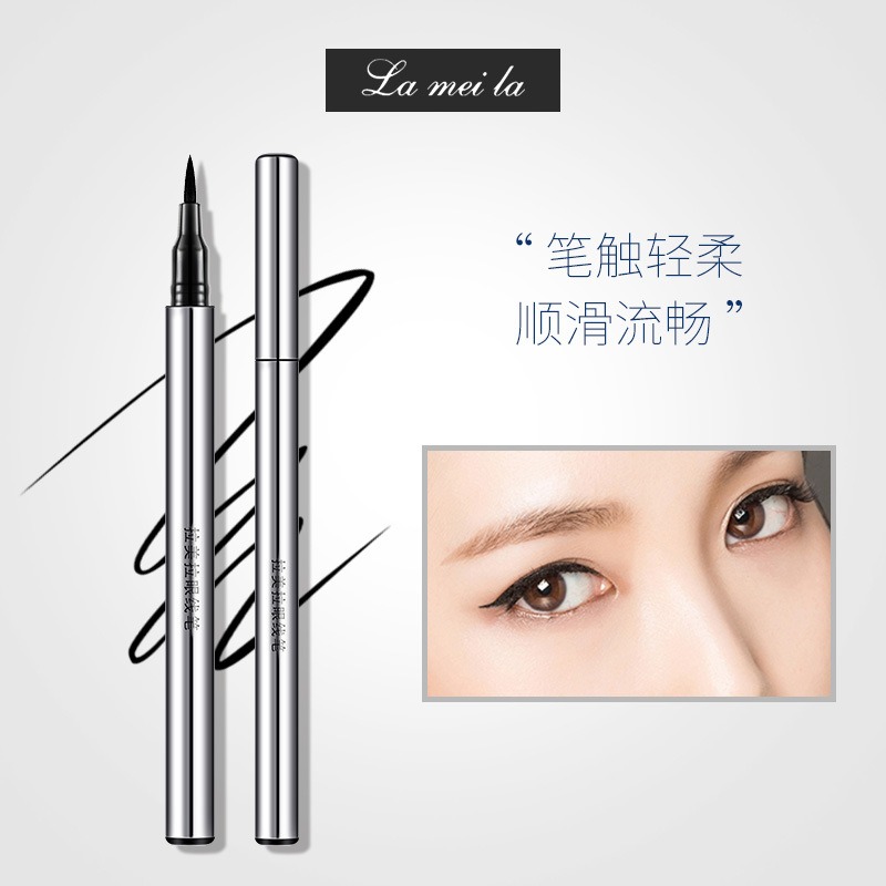 Gold and Silver Eyeliner Not Smudge Sweat-Proof Discoloration Resistant Big Eye Beginner Liquid Eyeliner Factory Direct Supply Wholesale