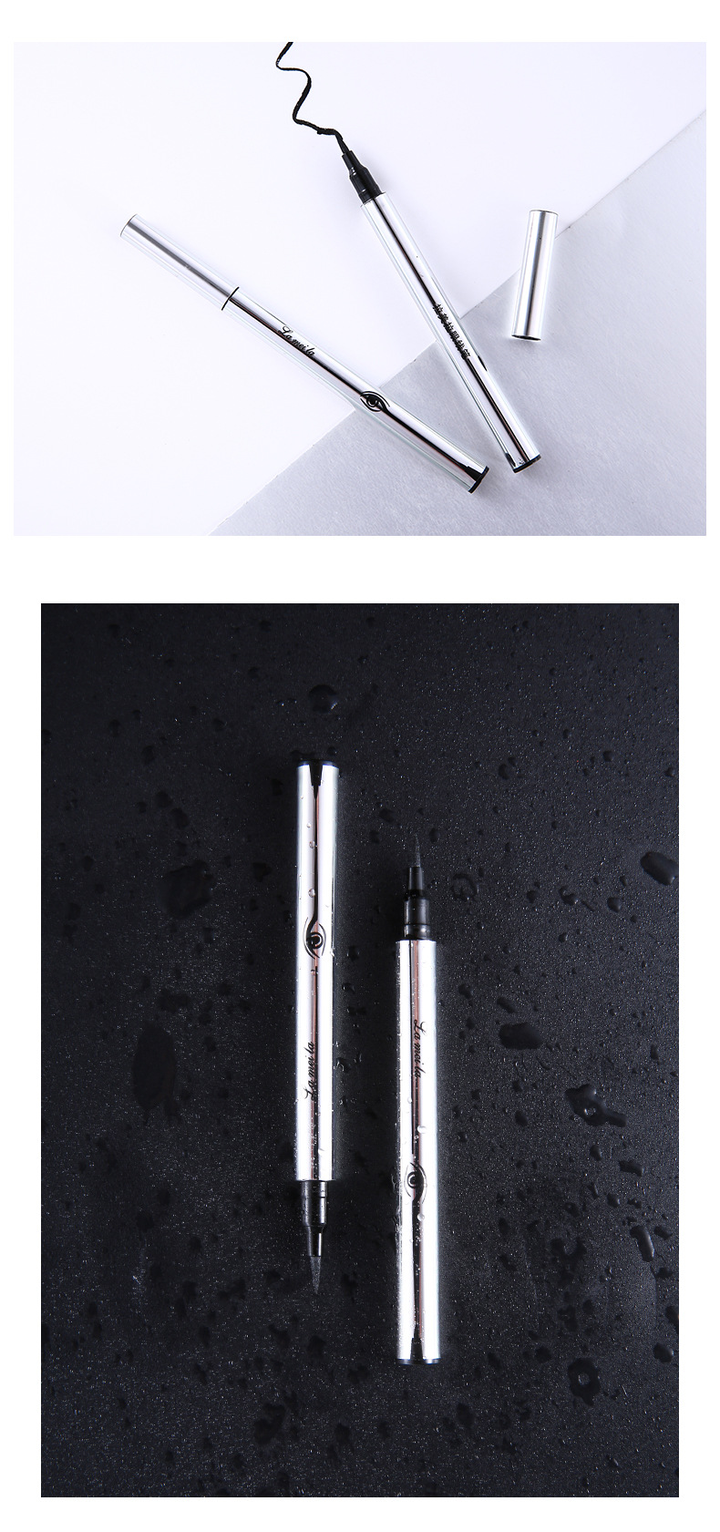 Gold and Silver Eyeliner Not Smudge Sweat-Proof Discoloration Resistant Big Eye Beginner Liquid Eyeliner Factory Direct Supply Wholesale Gold and Silver Eyeliner Not Smudge Sweat-Proof Discoloration Resistant Big Eye Beginner Liquid Eyeliner Factory Direct Supply Wholesale