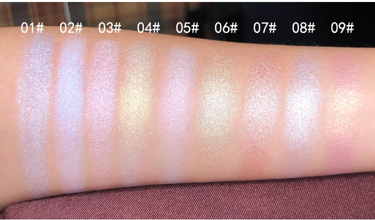 Monochrome Baking Highlight Powder Makeup Highlighter Powder Contour Compact Pk107 Replace Angela Chang Same Three-Dimensional Crouching Silkworm