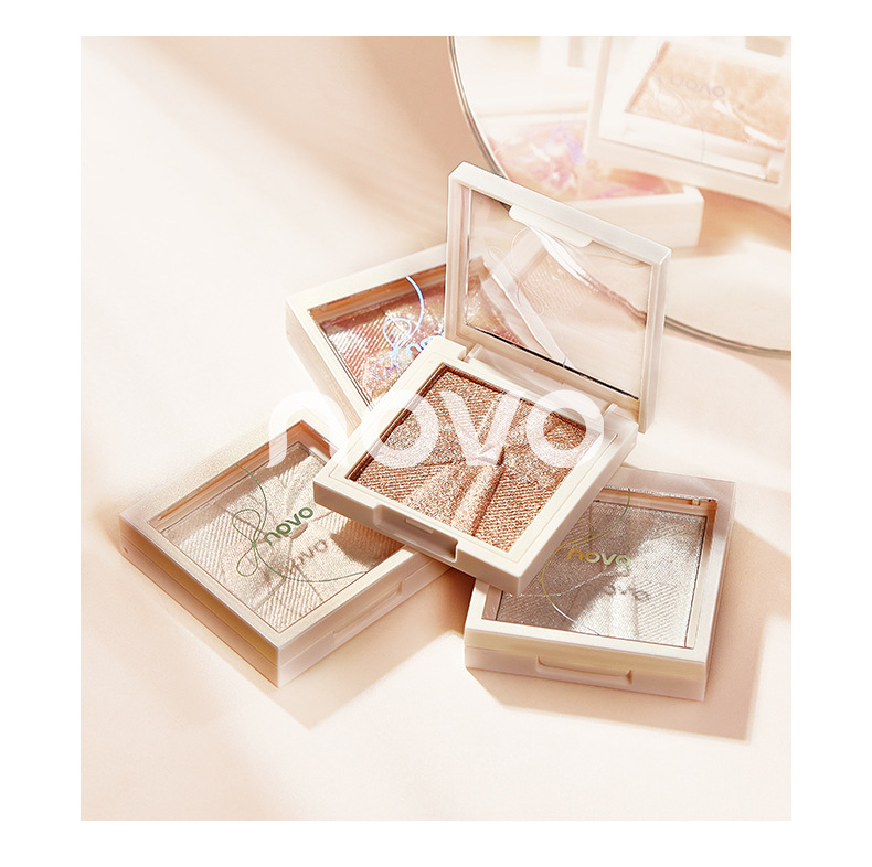 Novo Bowknot Clear Highlight Powder Delicate Brightening Skin Color Waterproof Sweat-Proof Long-Lasting Apple Zone Bang Bang Three-Dimensional Novo Bowknot Clear Highlight Powder Delicate Brightening Skin Color Waterproof Sweat-Proof Long-Lasting Apple Zone Bang Bang Three-Dimensional