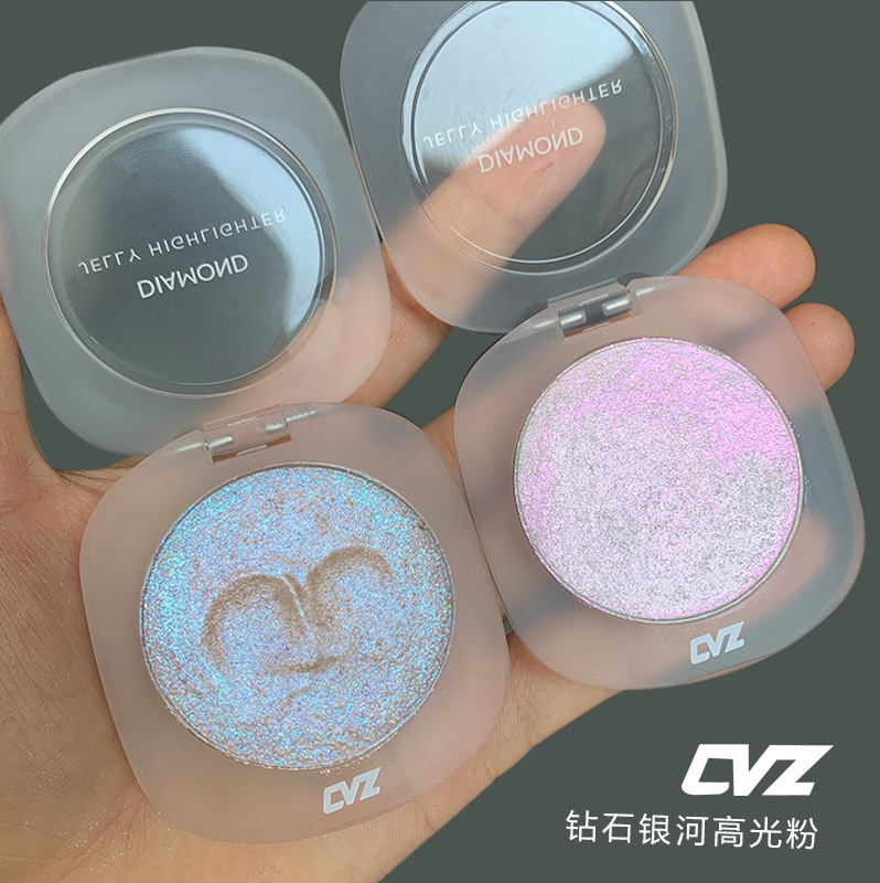 CVZ Galaxy Thin and Glittering Monochrome Highlight Powder Mashed Potatoes Gel Shading Powder Pearlescent Three-Dimensional Natural Brightening Glitter