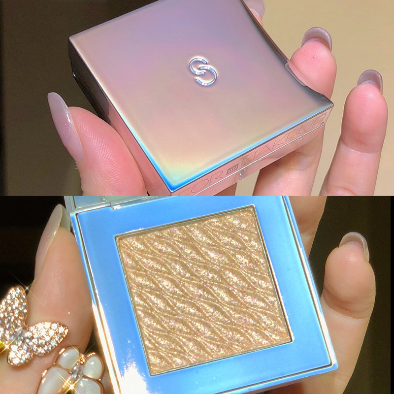 Xixi Ginger Highlight Powder Glitter Face Brightening Lasting Repair Three-Dimensional Natural Crouching Silkworm Diamond Fairy Highlight