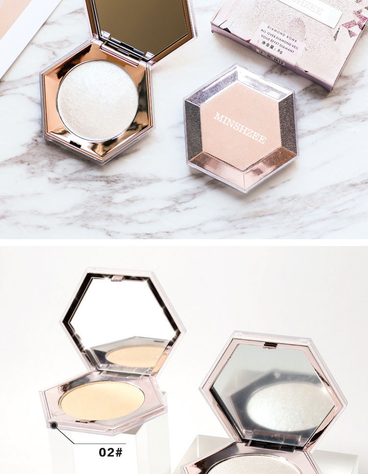 M6005 Diamond Highlight Powder MINSHZEE Contour Compact Brightening Powder Fairy Mashed Potatoes Shimmering Powder Shimmer Unicorn M6005 Diamond Highlight Powder MINSHZEE Contour Compact Brightening Powder Fairy Mashed Potatoes Shimmering Powder Shimmer Unicorn