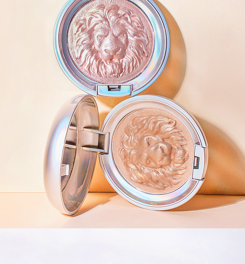 Original Painter Lion Highlight Powder Glitter Brightening Natural Three-Dimensional Nose Shadow Side Shadow Relief Ginger Highlight Contour Compact
