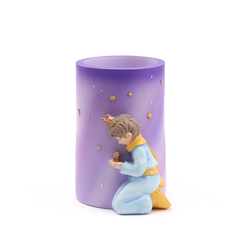 Creative Children's Desktop Little Prince Decoration Resin Crafts Makeup Storage Container Office Pencil Vase Decoration Creative Children's Desktop Little Prince Decoration Resin Crafts Makeup Storage Container Office Pencil Vase Decoration