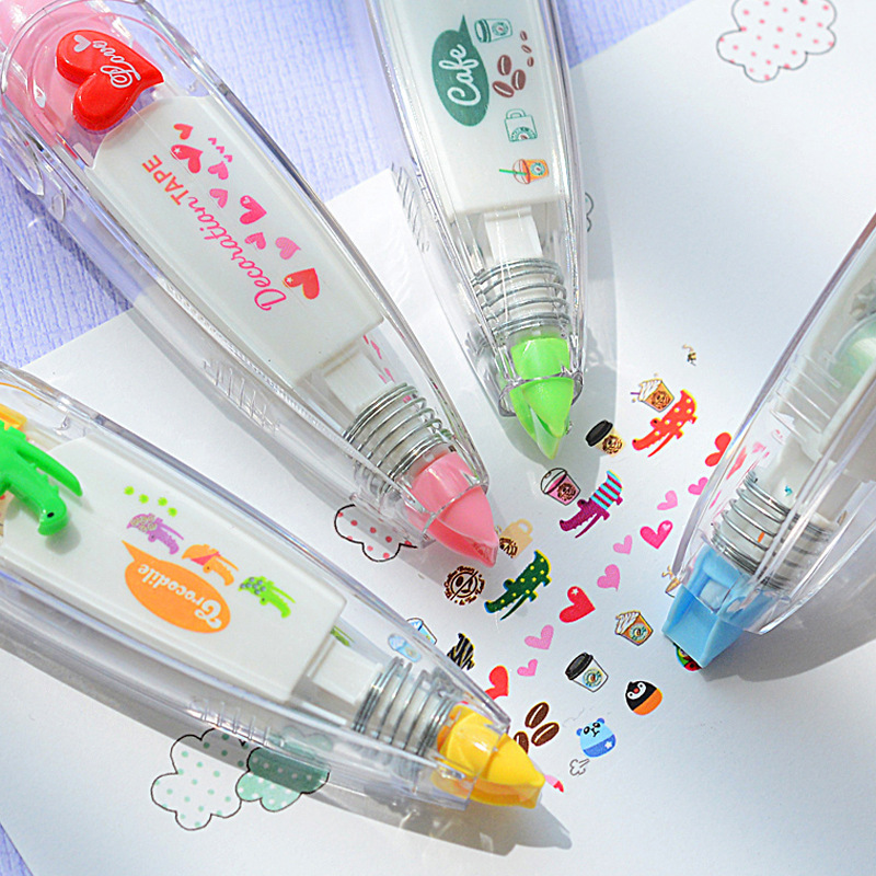 AGU AGU Orange Creative Cartoon Area Type Lace Band Correction Tape Stationery Decoration Supplies Wholesale